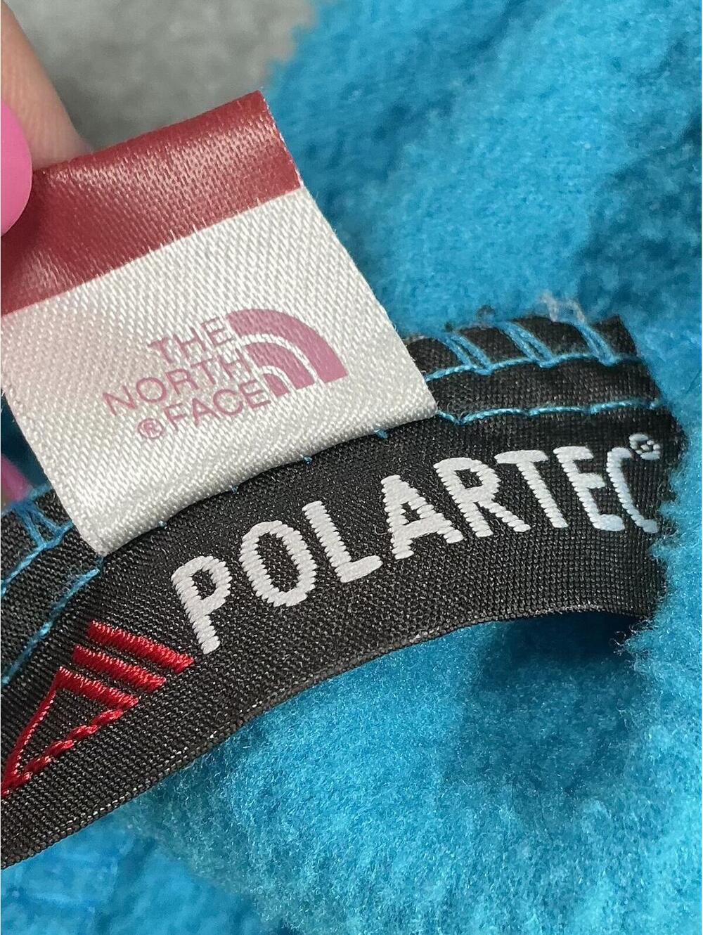 The North Face Polartec Fleece Jacket Blue Gray Full Zip Women's XS - Picture 10 of 14